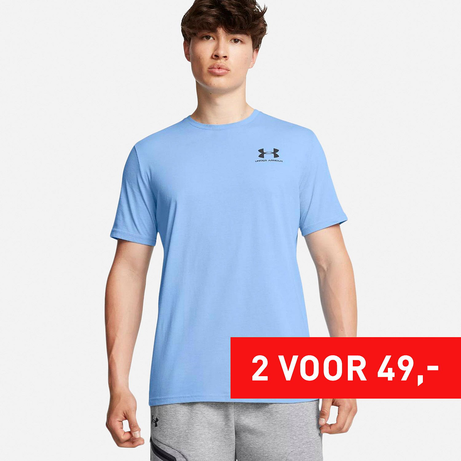 AN315306 UA Sportstyle Left Chest T-Shirt Heren