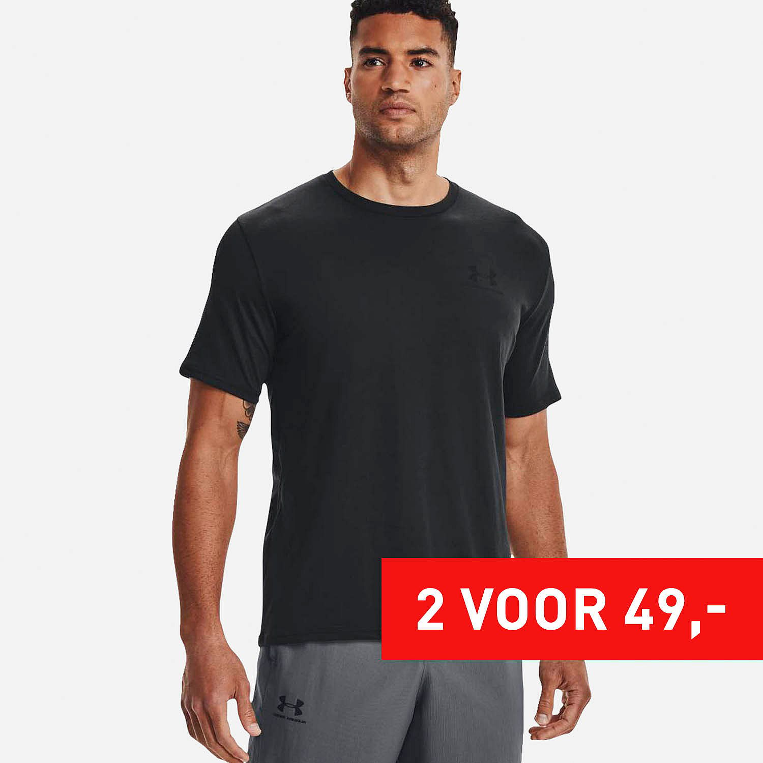 AN277378 UA Sportstyle Left Chest Shirt Heren