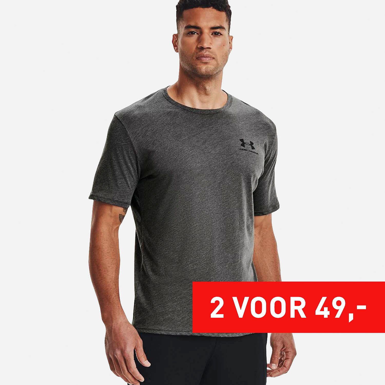 AN295929 UA Sportstyle Left Chest Shirt Heren