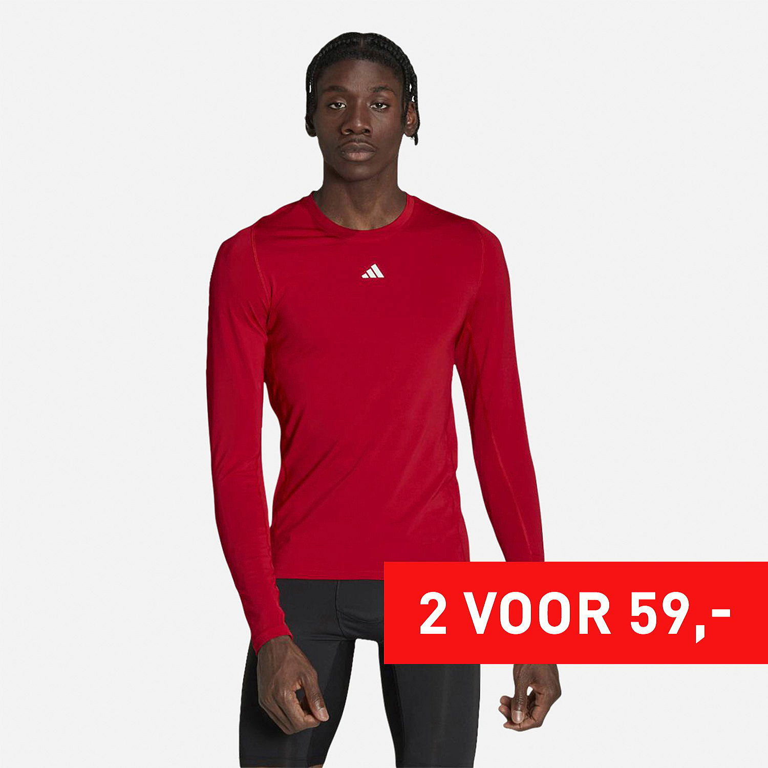 AN318636 Techfit AEROREADY Longsleeve Heren