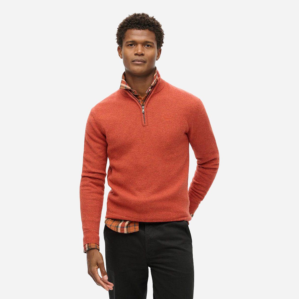 AN317696 Essential Emb Knit Half Zip