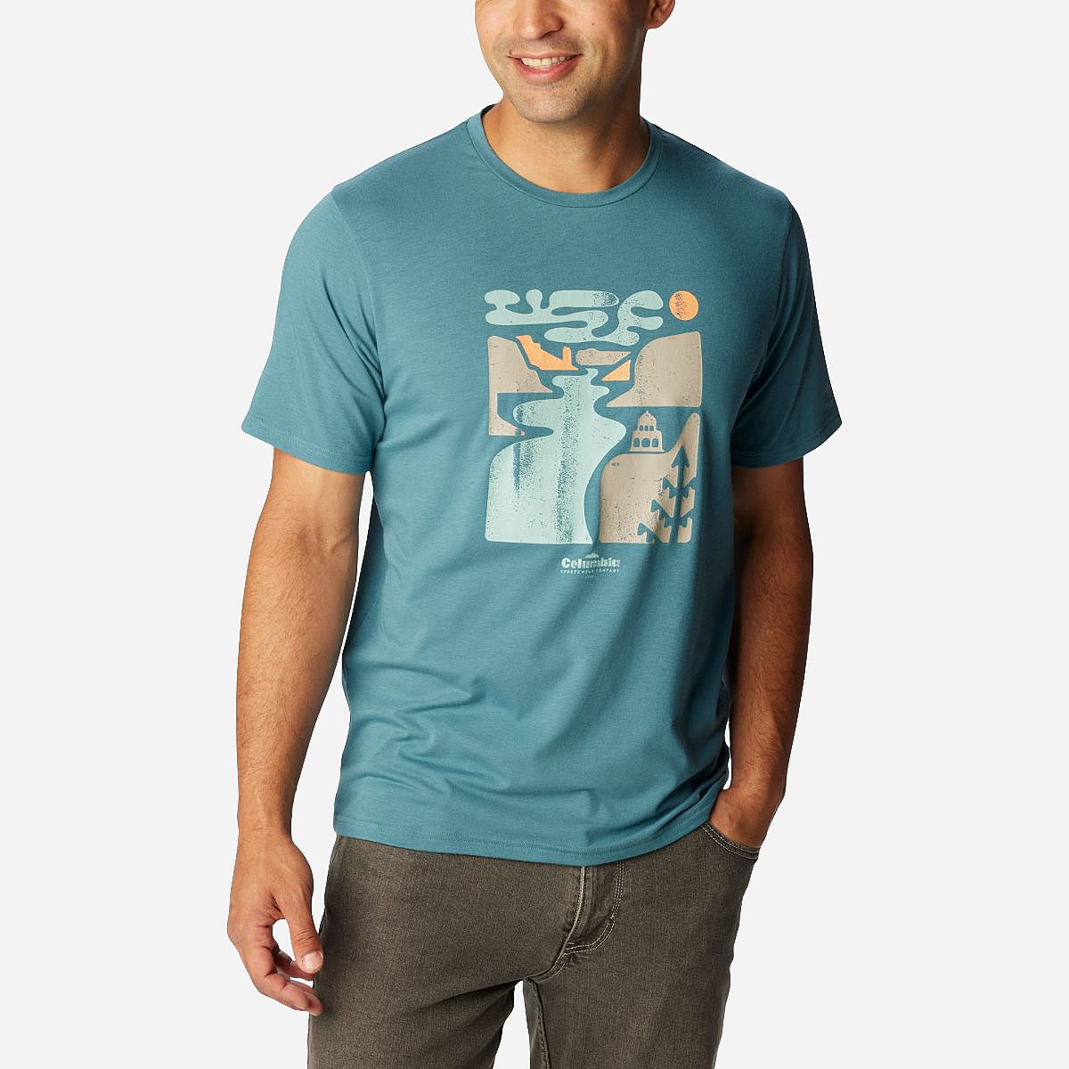 AN307907 Men's Sun Trek Short Sleeve Graphic Tee