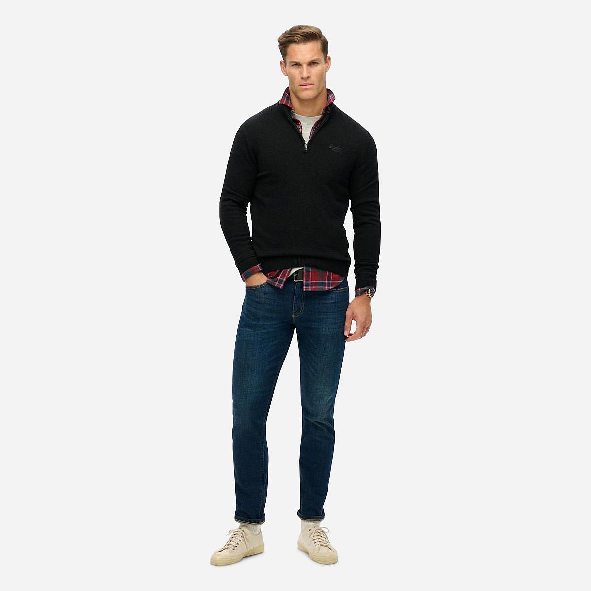 AN317693 Essential Emb Knit Half Zip