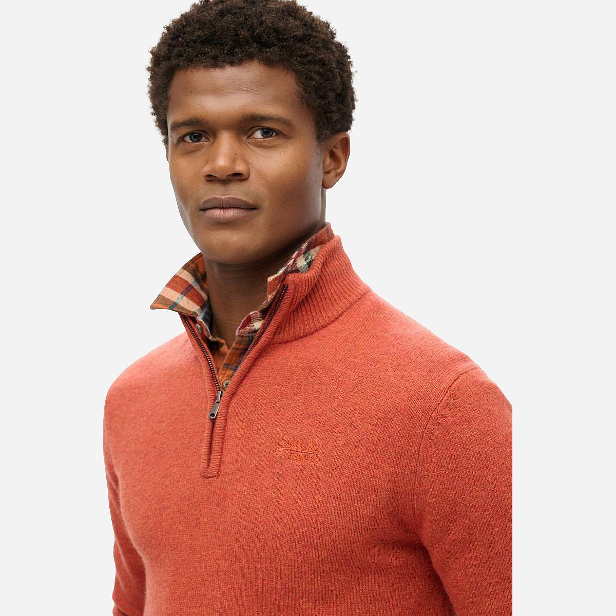 AN317696 Essential Emb Knit Half Zip