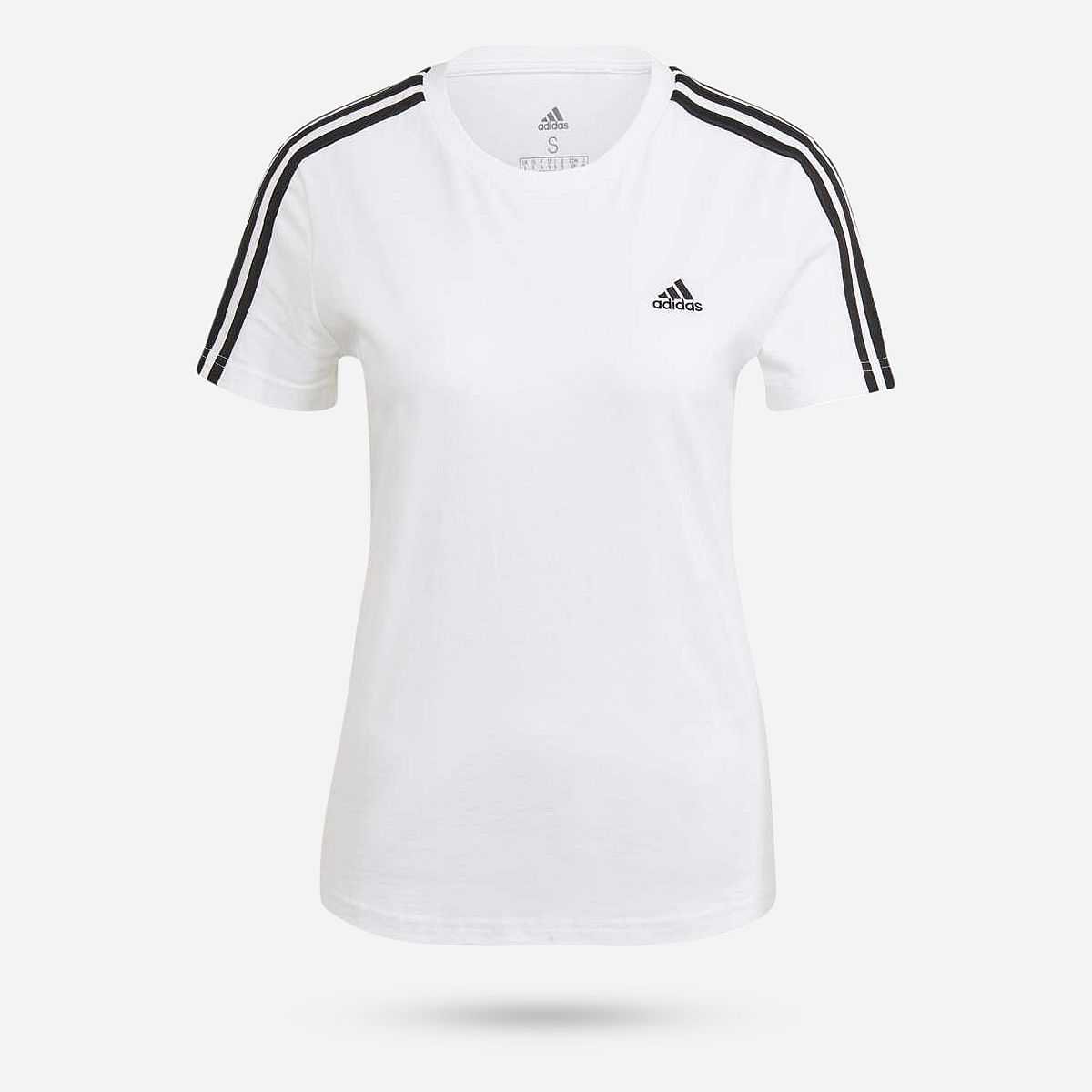 AN266121 Essentials Slim 3-Stripes T-shirt Dames