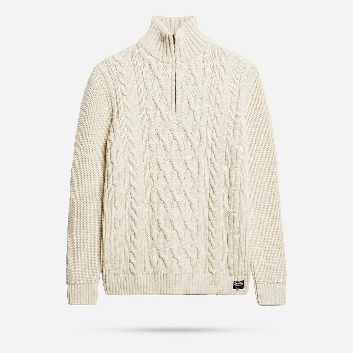 AN317685 Jacob Cable Knit Half Zip Heren