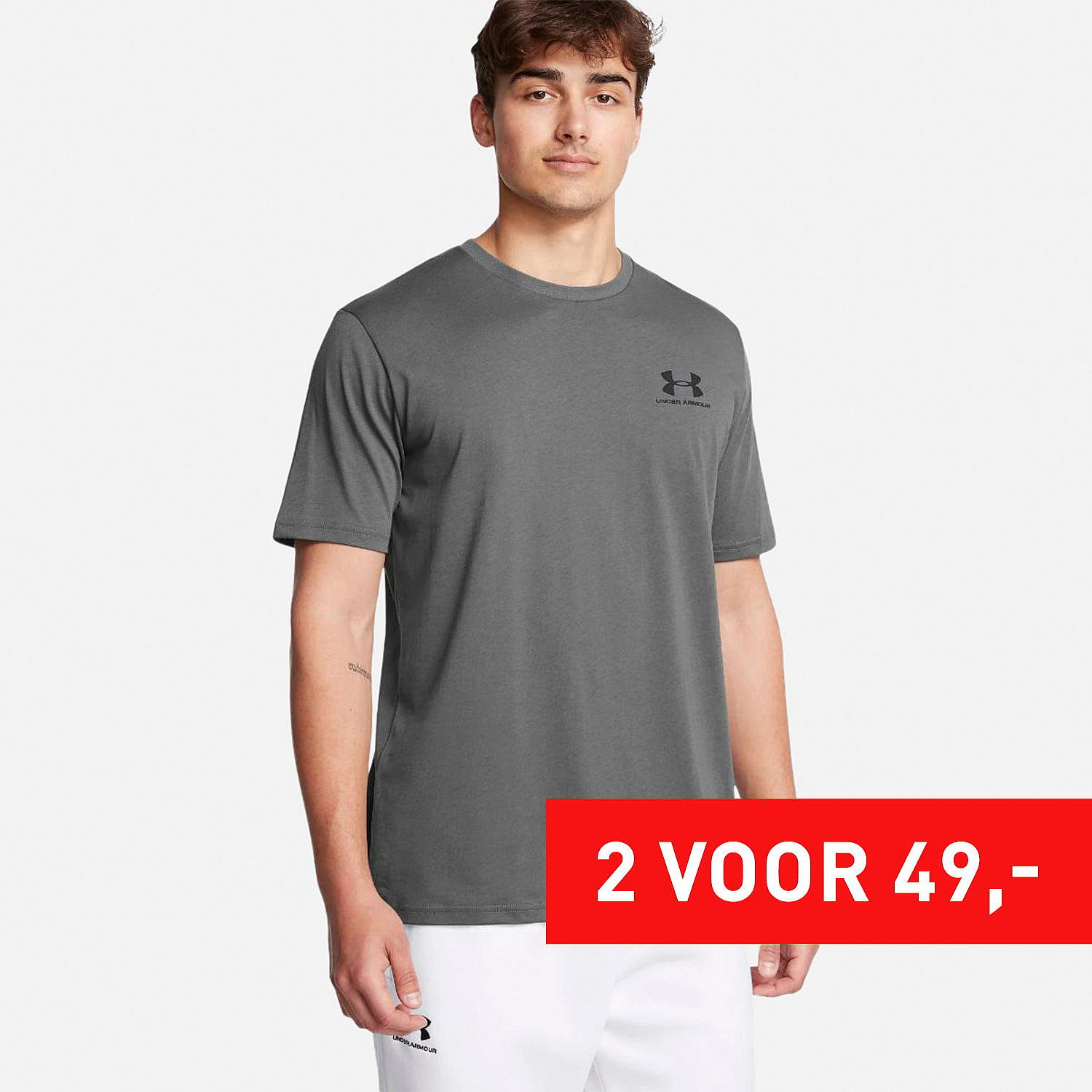 AN315304 UA Sportstyle Left Chest T-Shirt Heren