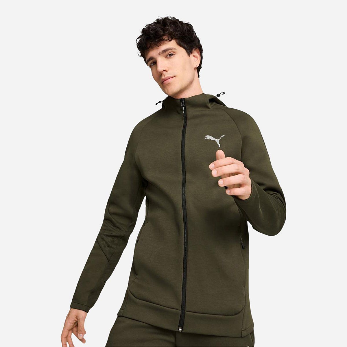 AN316143 Evostripe Full-Zip Hoodie Dk