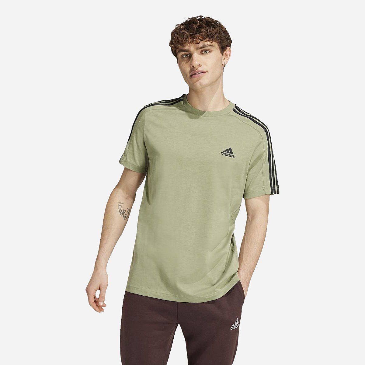 AN316198 Essentials Single Jersey 3-Stripes T-shirt Heren