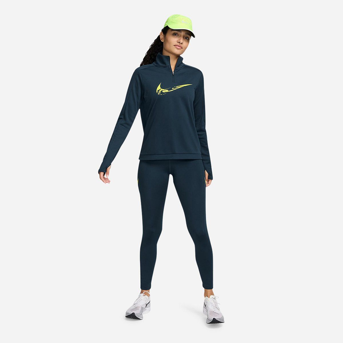 AN316649 Swoosh Running 1/2-Zip Top Dames