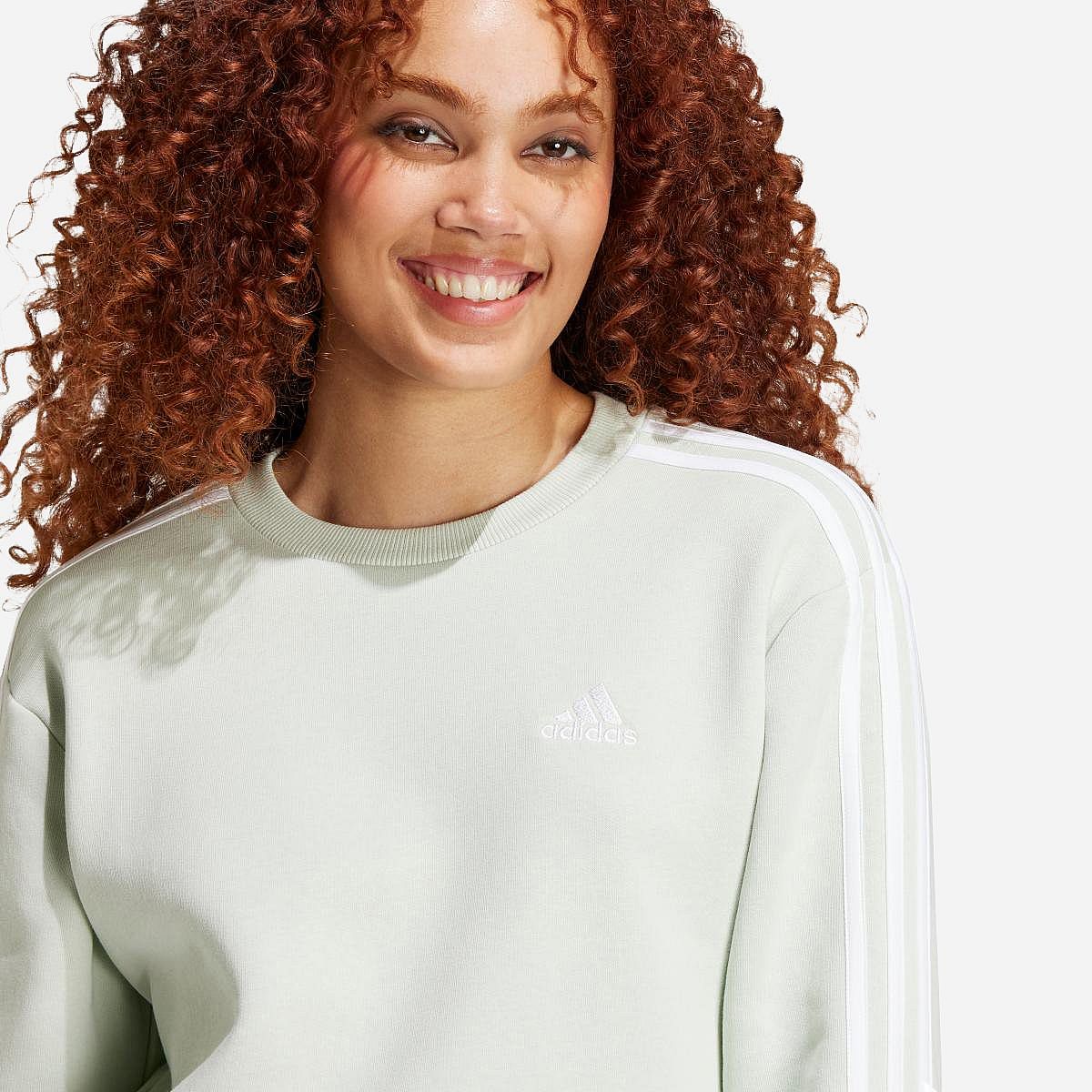 AN319883 Essentials 3-Stripes Fleece Sweatshirt Dames