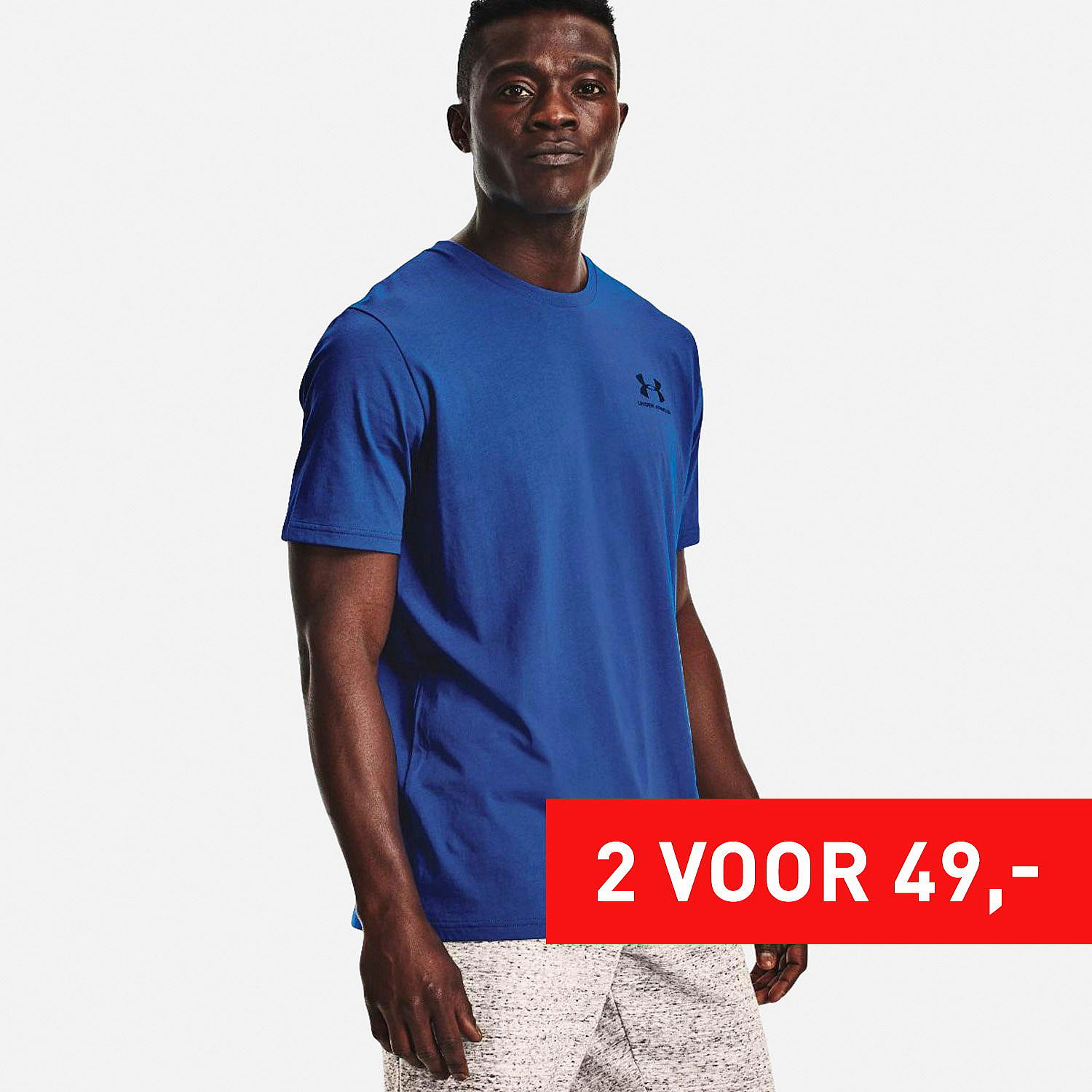 AN315305 UA Sportstyle Left Chest T-Shirt Heren