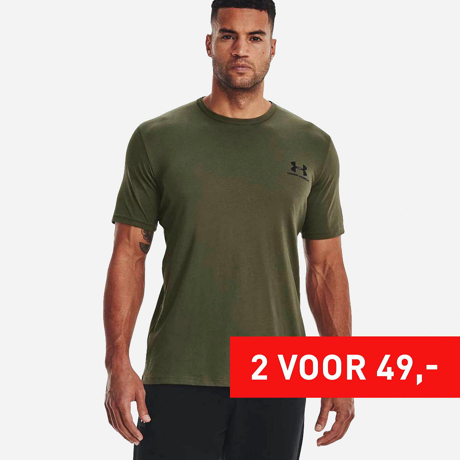 AN297605 UA Sportstyle Left Chest Shirt Heren