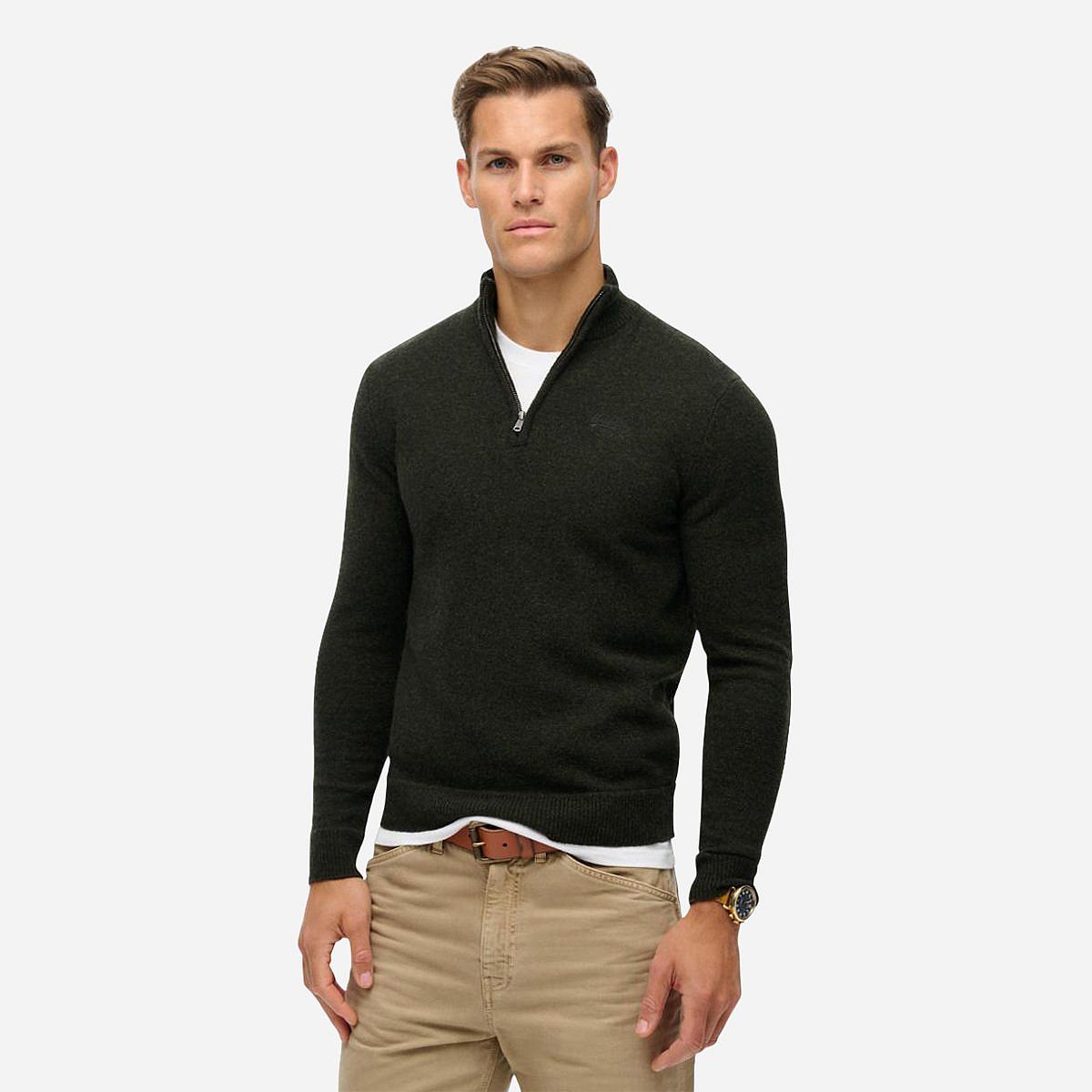 AN317695 Essential Emb Knit Half Zip