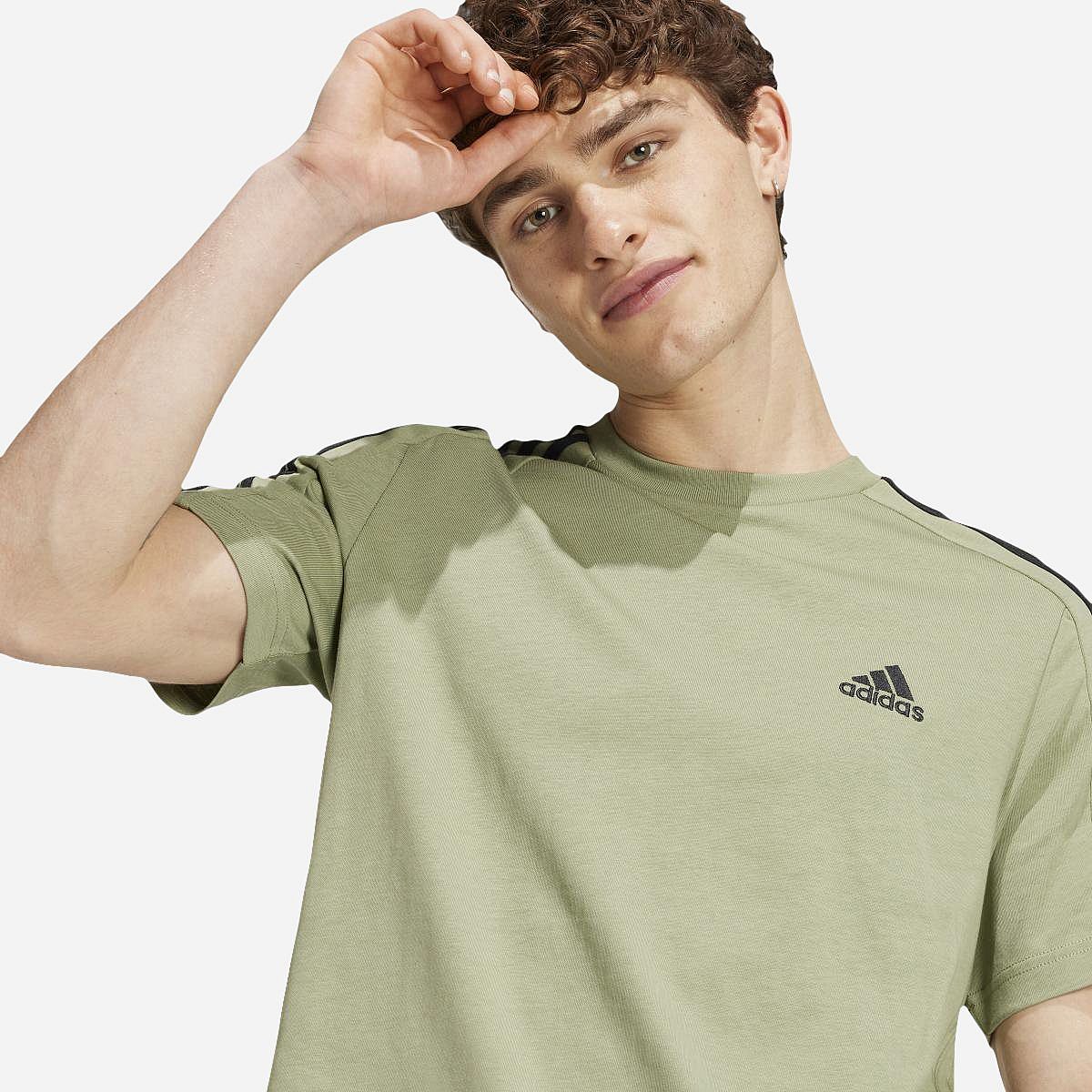 AN316198 Essentials Single Jersey 3-Stripes T-shirt Heren