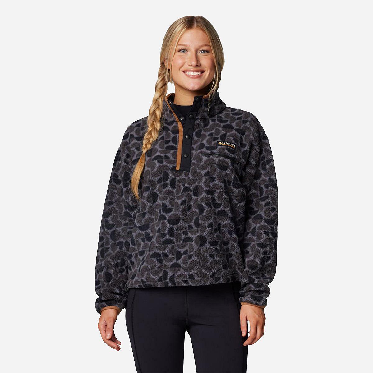 AN315832 Helvetia Ii Printed Cropped Half Snap Dames