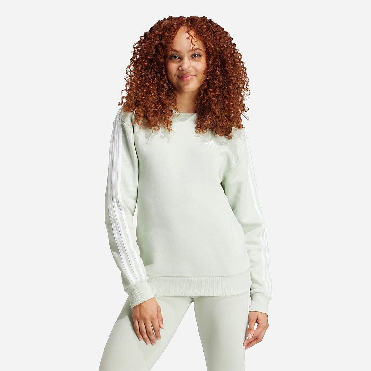 AN319883 Essentials 3-Stripes Fleece Sweatshirt Dames