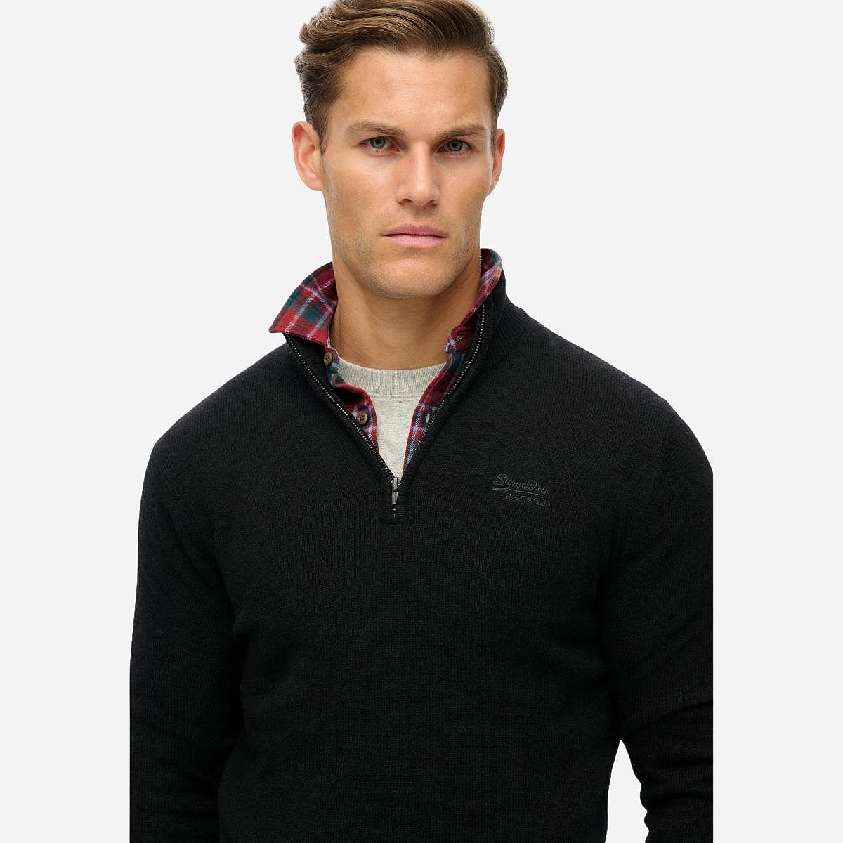 AN317693 Essential Emb Knit Half Zip