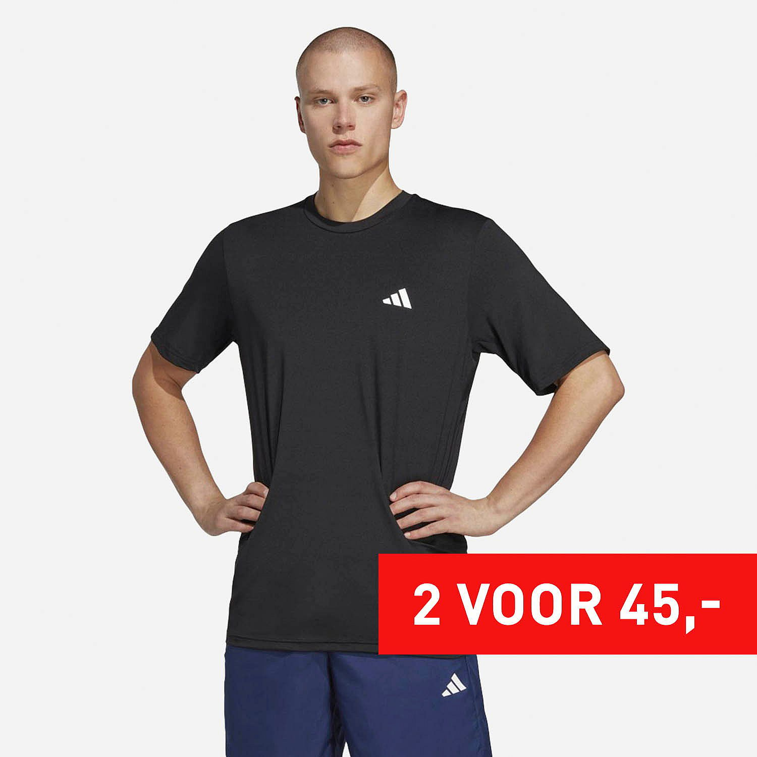 adidas Train Essentials Stretch Training Shirt Heren