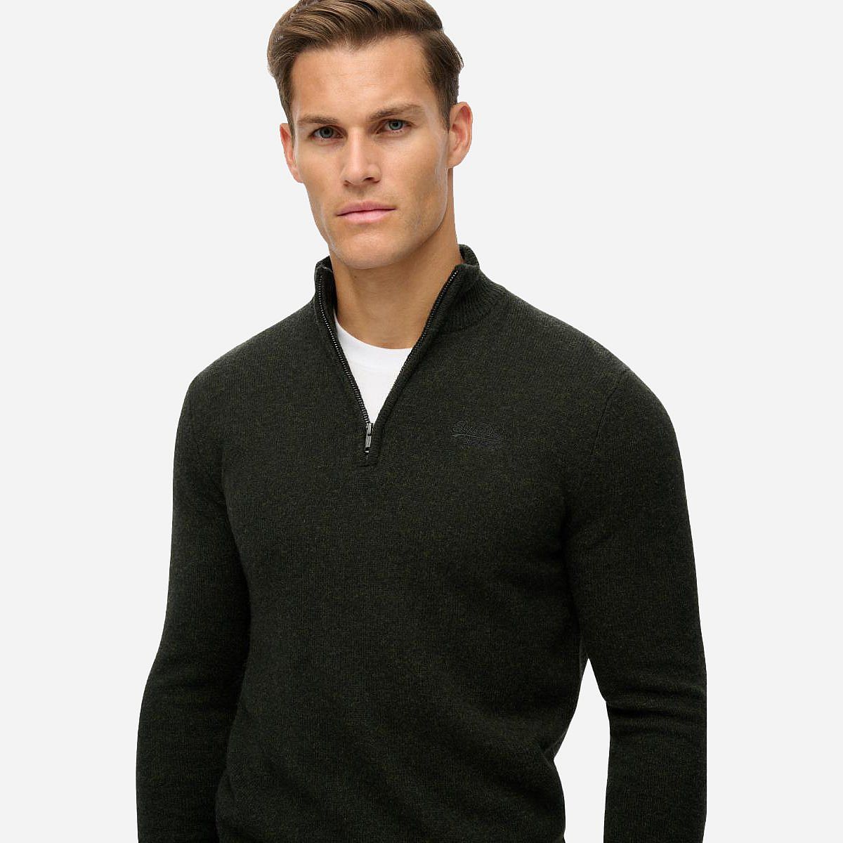 AN317695 Essential Emb Knit Half Zip