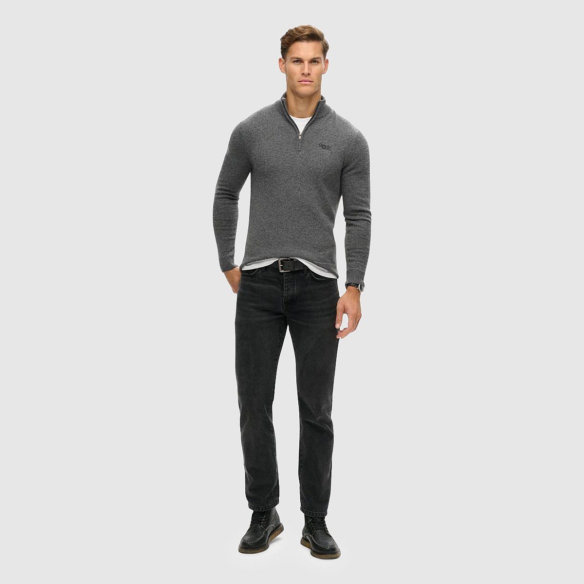 AN317697 Essential Emb Knit Half Zip