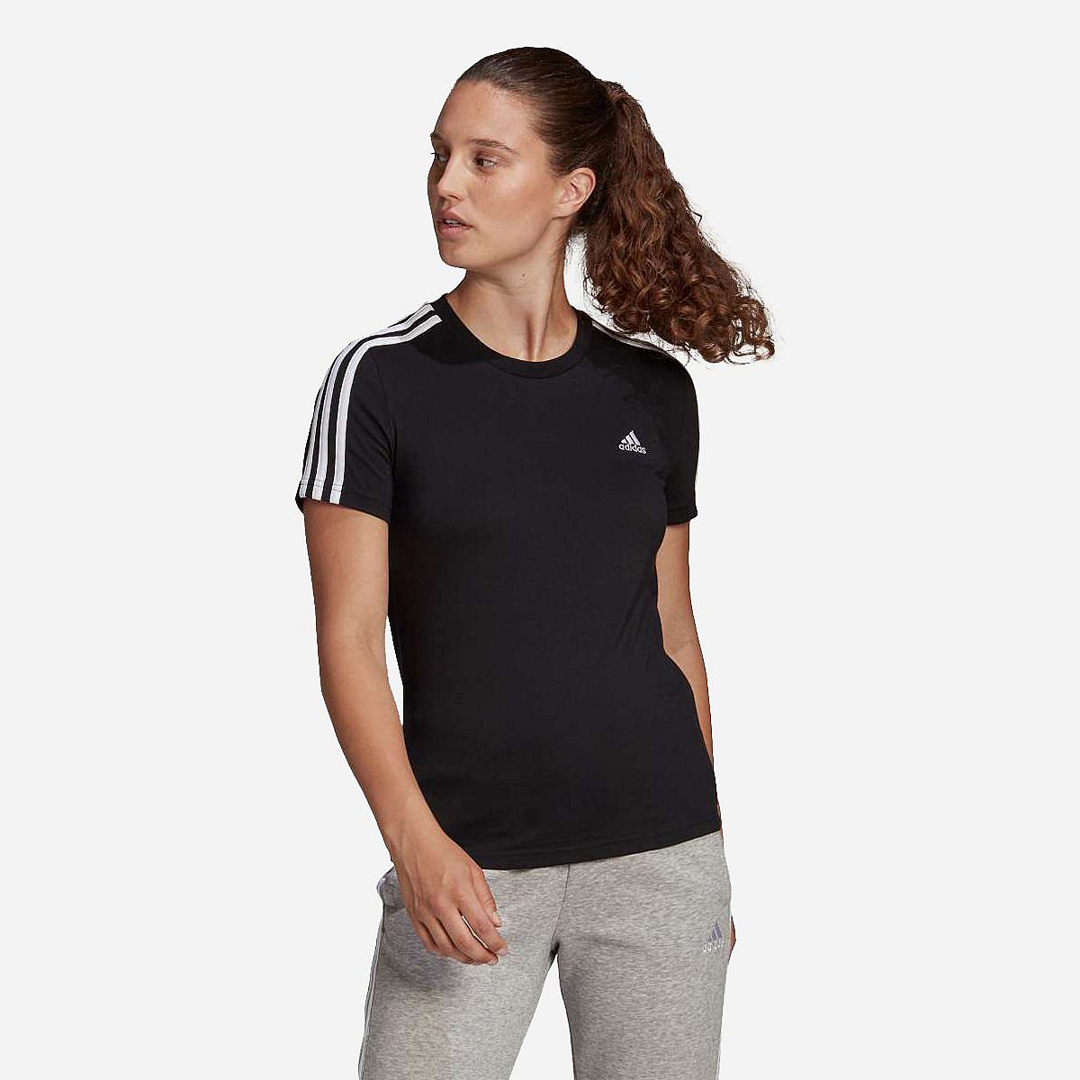 AN266122 Essentials Slim 3-Stripes T-shirt Dames