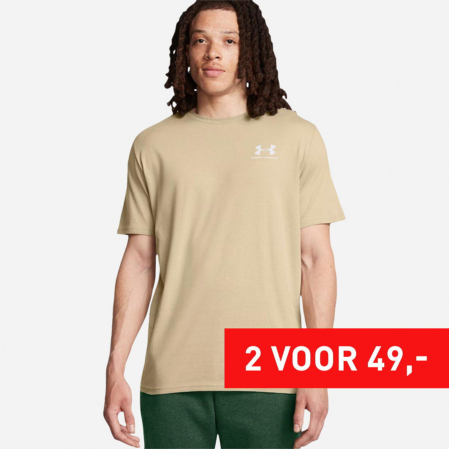 AN319077 UA Sportstyle Left Chest T-Shirt Heren