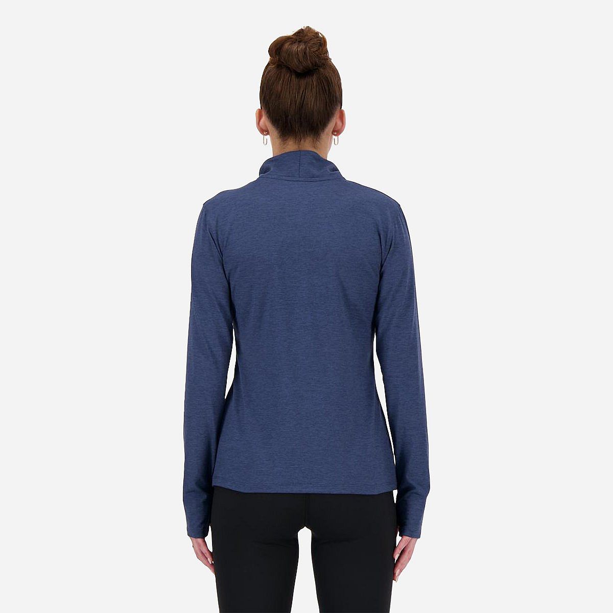 AN314037 Sport Essentials Space Dye Quarter Zip T-shirt Dames