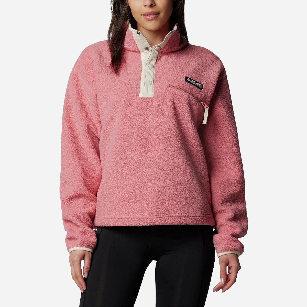 AN315825 Helvetia Ii Cropped Half Snap Fleece Dames