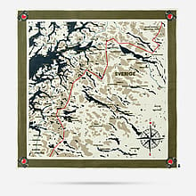 Fjällräven Swedish Classic Map Sjaal