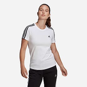 adidas Essentials Slim 3-Stripes T-shirt Dames