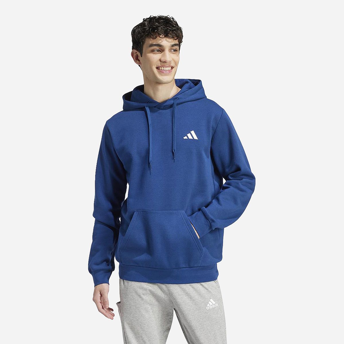 Adidas hoodie heren blauw online