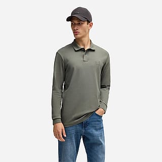 Hugo Boss Passerby Slim Fit Polo Lange mouw Heren