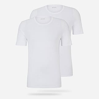 Hugo Boss Wit Comfort T-shirt met ronde hals - 2-Pack Heren