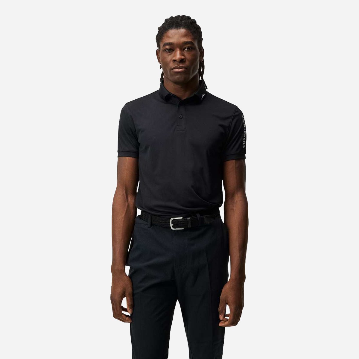 black golf polo