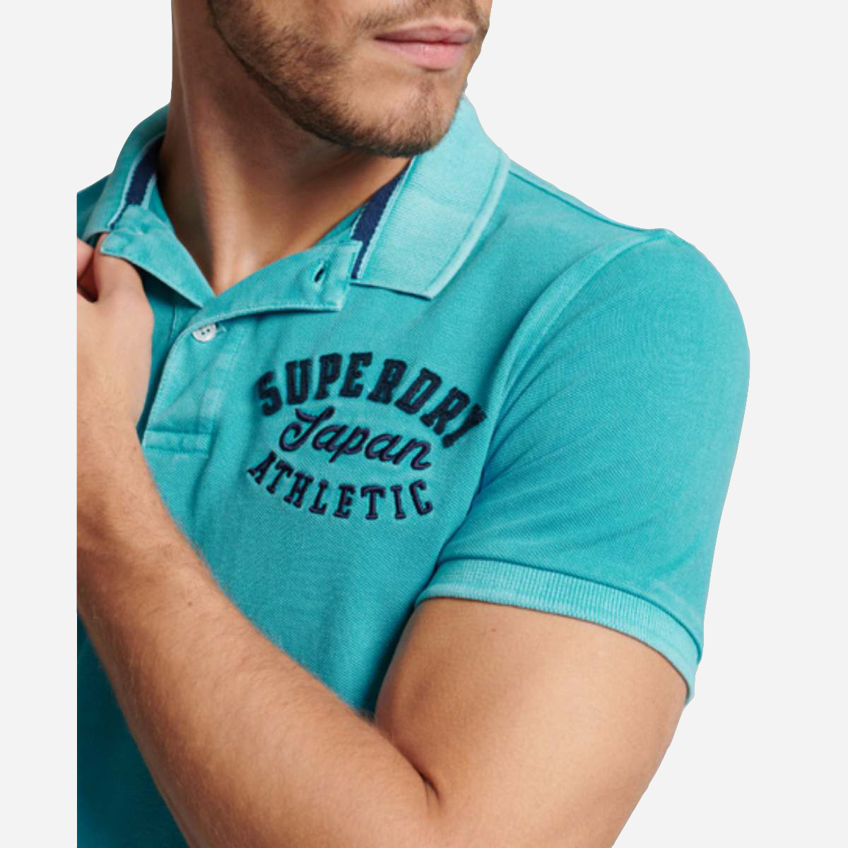 Superdry polo online blauw