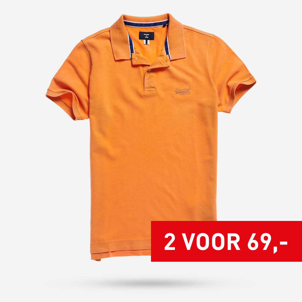 polo superdry orange