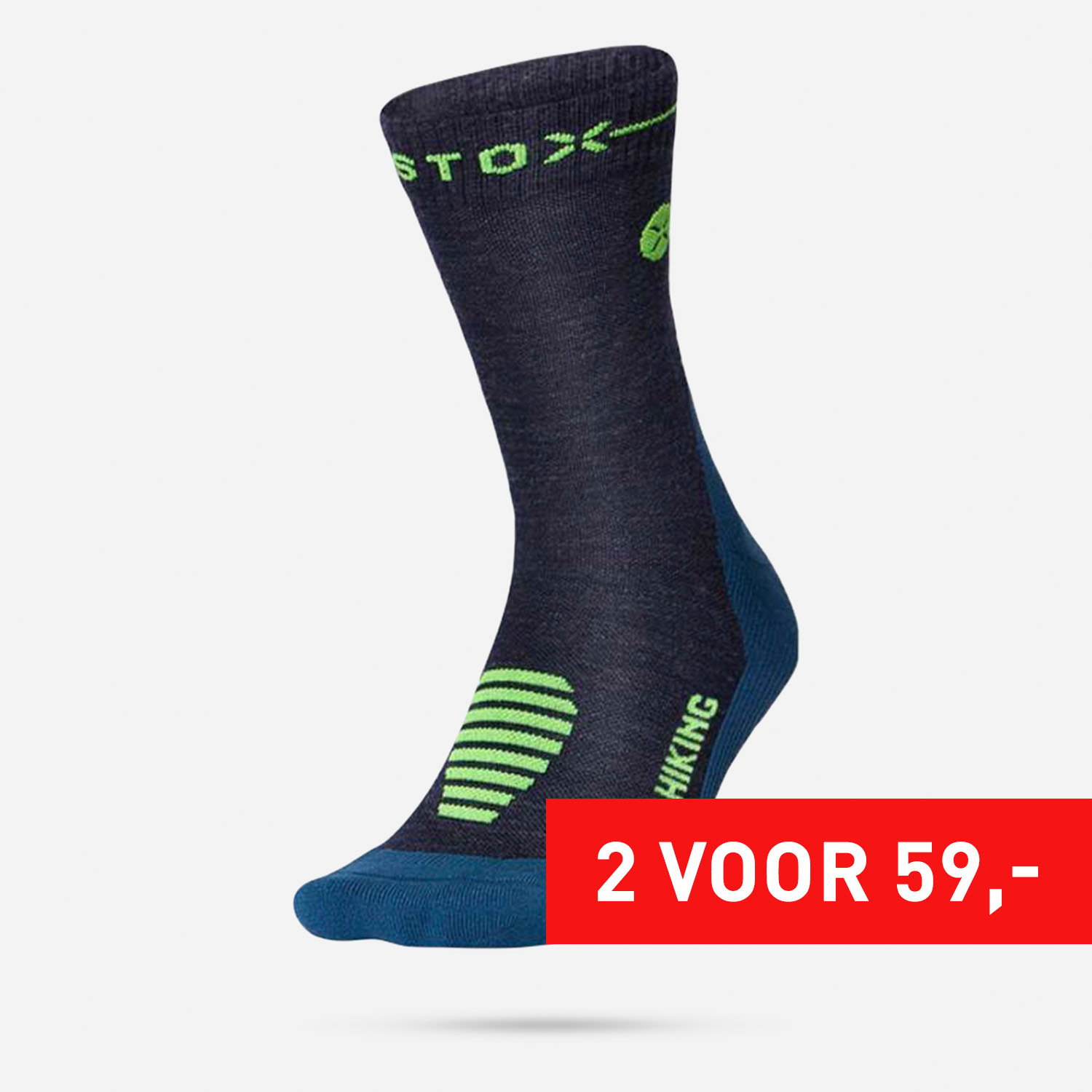 STOX Merino Wollen Wandelsokken Heren | 46-49 | 346931