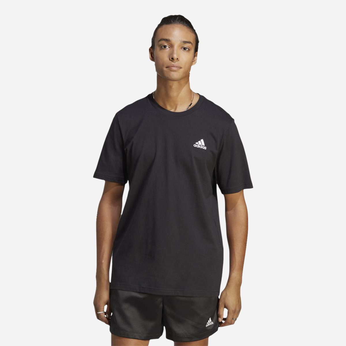 Adidas small sales logo tee