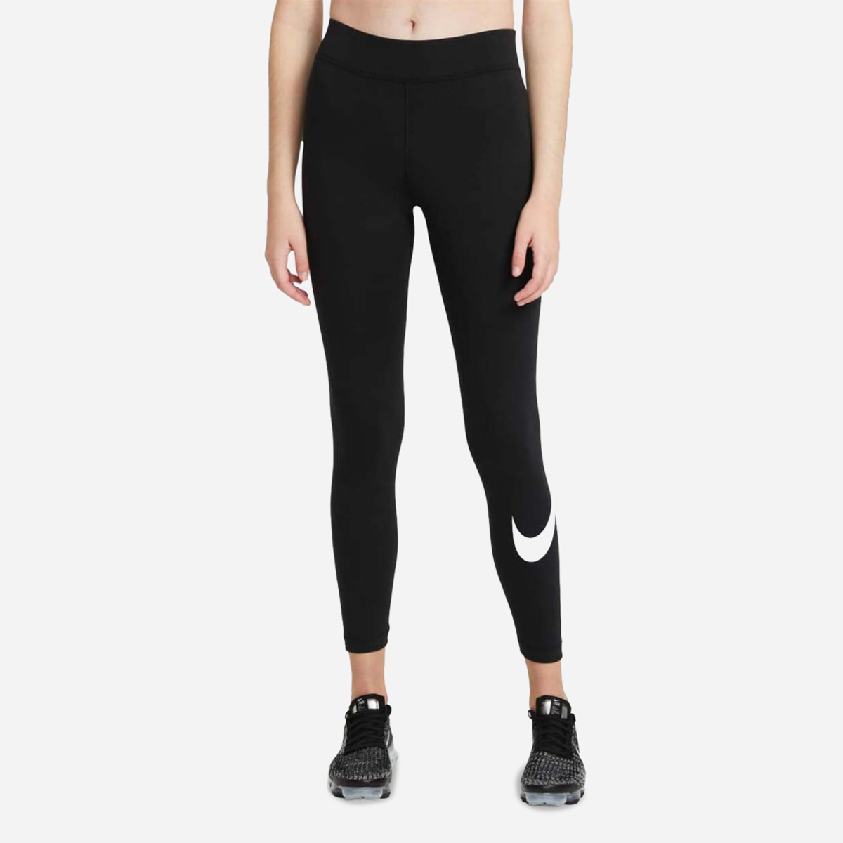 Nike Sportswear Essential Legging met halfhoge taille en Swoosh