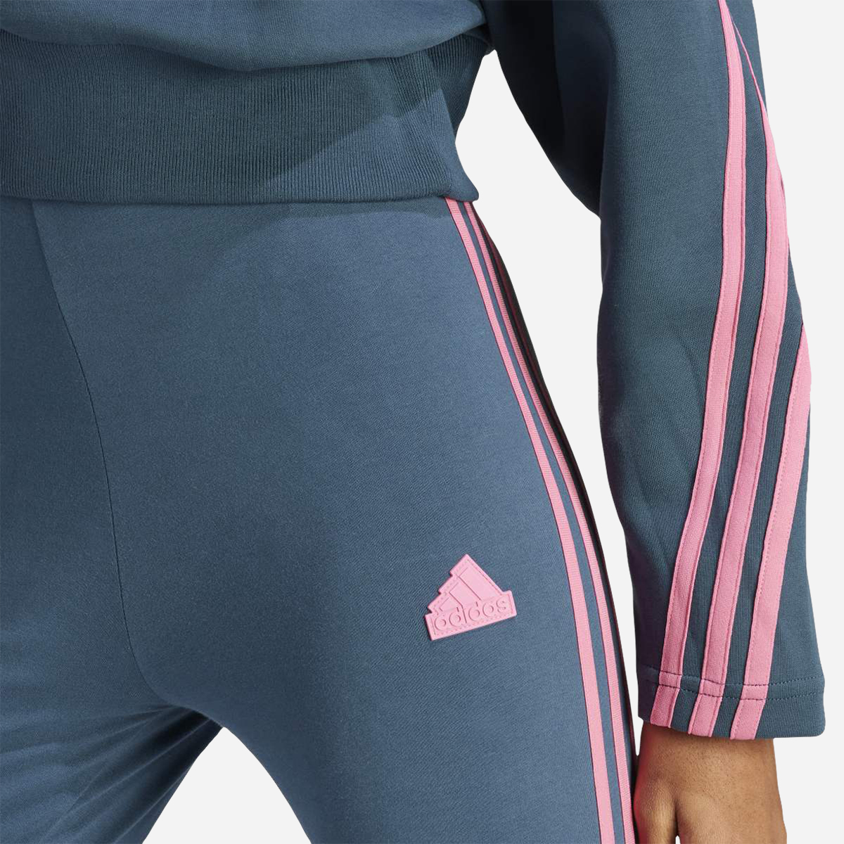 Adidas pink and outlet green leggings