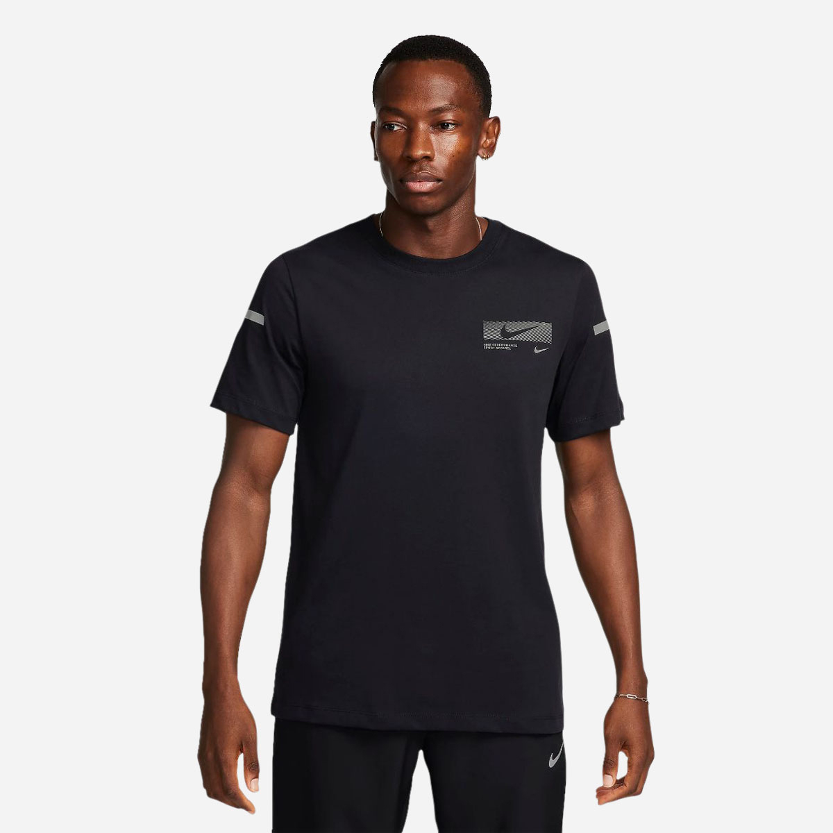 Nike shirt zwart discount heren