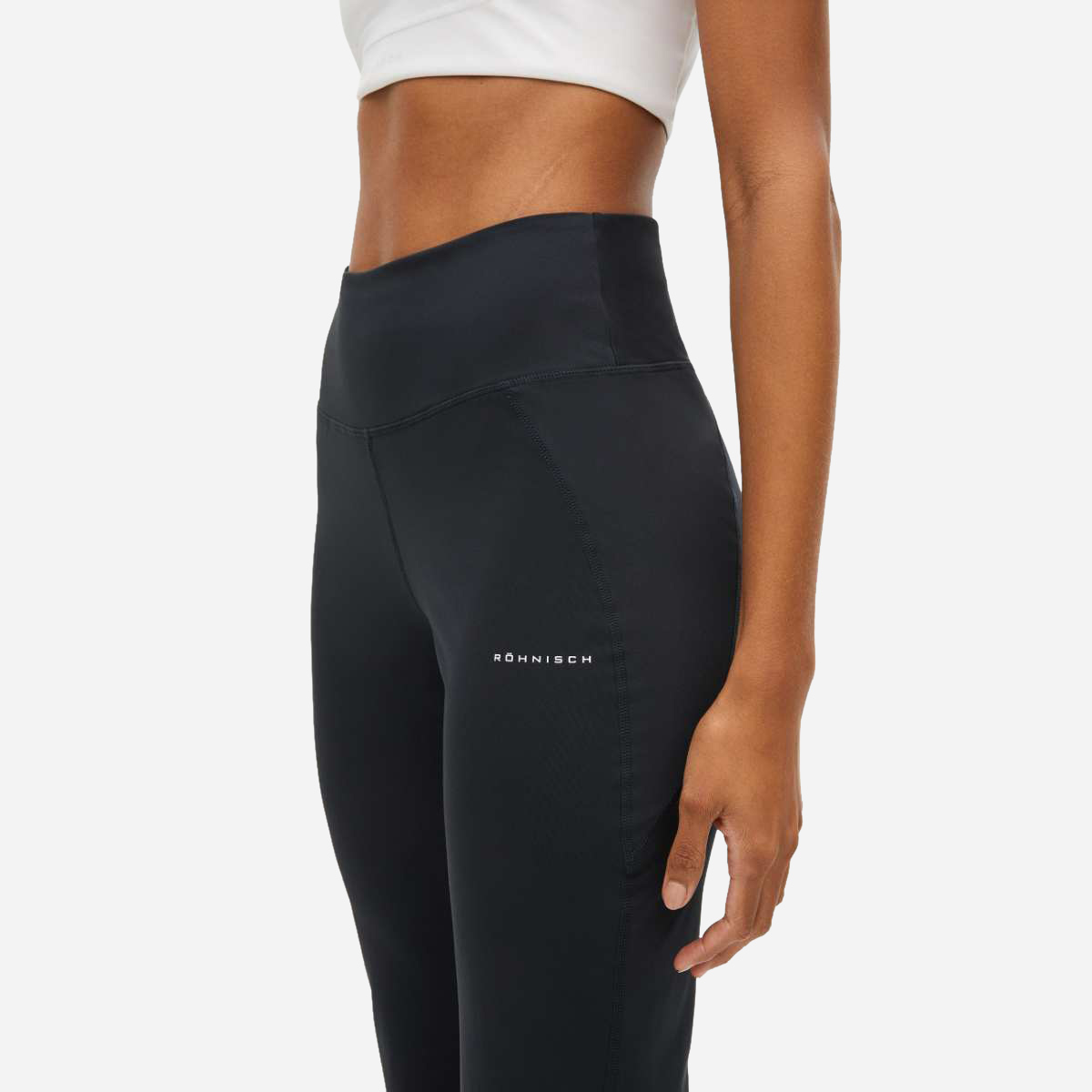 Röhnisch Kay Premium High Waist Hardloopbroek Lang Zwart Dames koop je bij